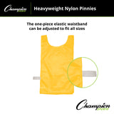 HEAVYWEIGHT NYLON PINNIES, YOUTH BLUE