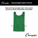 HEAVYWEIGHT NYLON PINNIES, YOUTH BLUE