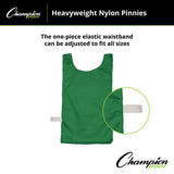 HEAVYWEIGHT NYLON PINNIES, YOUTH BLUE