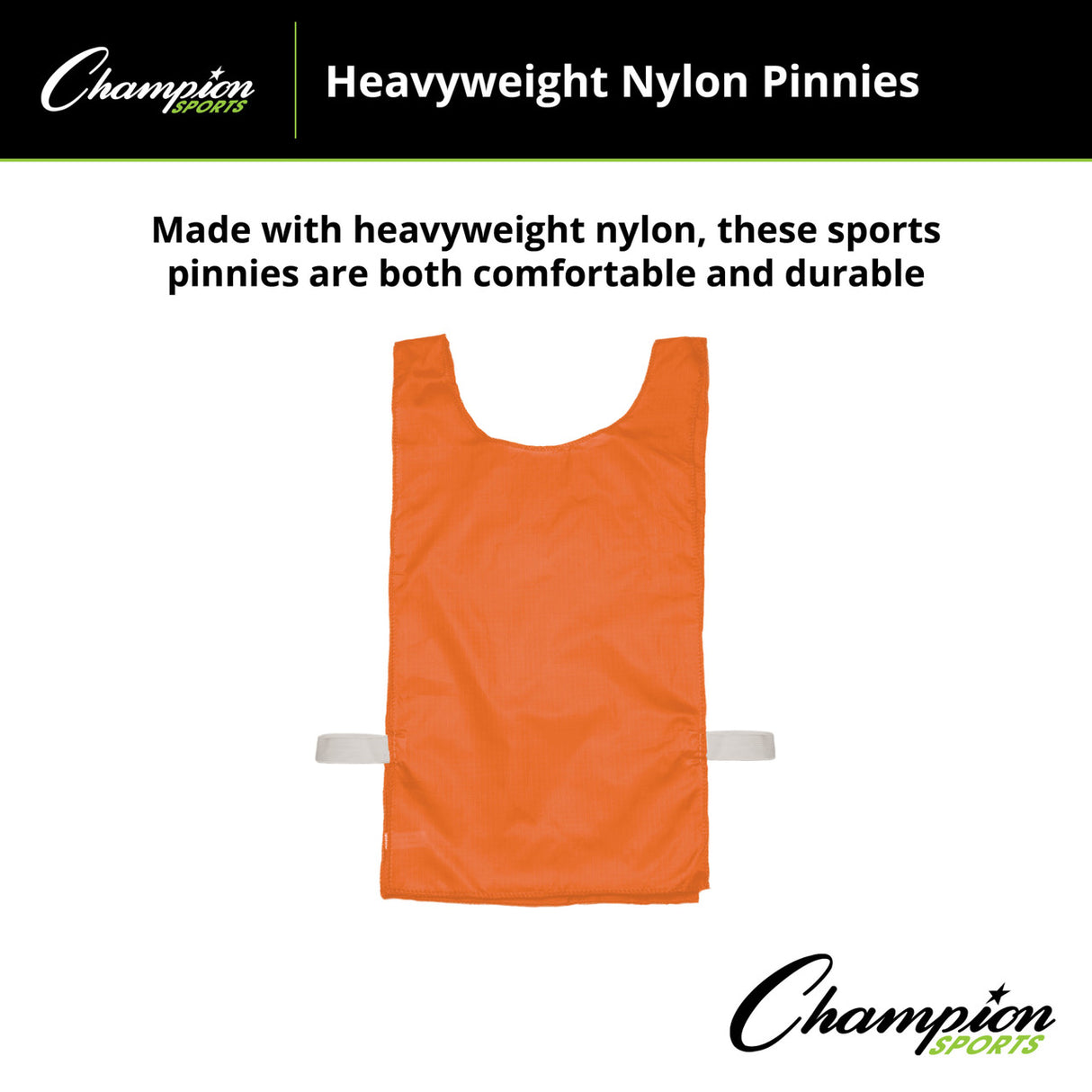 HEAVYWEIGHT NYLON PINNIES, YOUTH BLUE