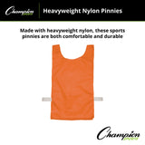 HEAVYWEIGHT NYLON PINNIES, YOUTH BLUE