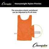 HEAVYWEIGHT NYLON PINNIES, YOUTH BLUE