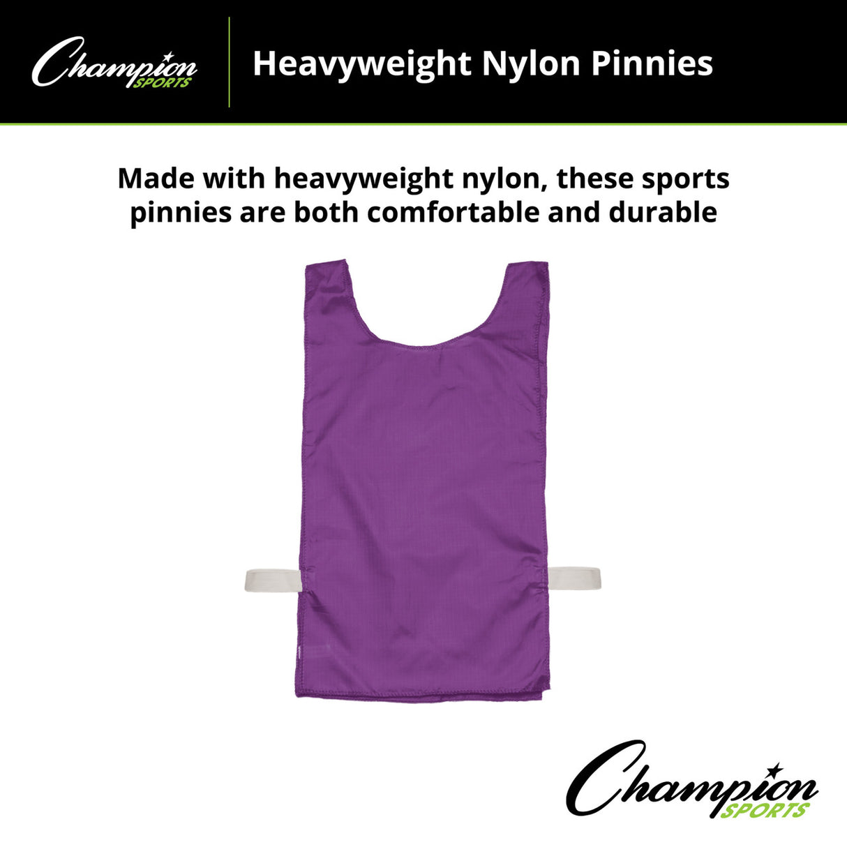 HEAVYWEIGHT NYLON PINNIES, YOUTH BLUE