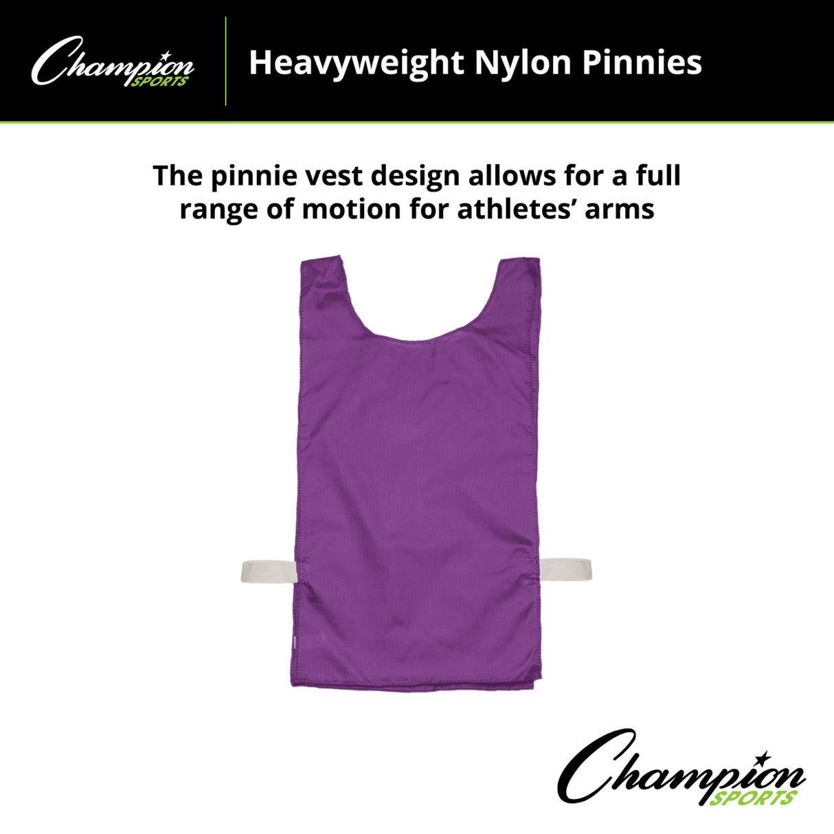 HEAVYWEIGHT NYLON PINNIES, YOUTH BLUE