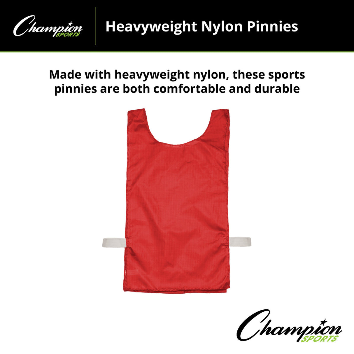 HEAVYWEIGHT NYLON PINNIES, YOUTH BLUE
