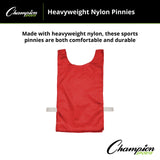 HEAVYWEIGHT NYLON PINNIES, YOUTH BLUE