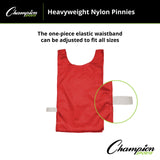 HEAVYWEIGHT NYLON PINNIES, YOUTH BLUE