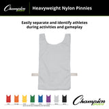 HEAVYWEIGHT NYLON PINNIES, YOUTH BLUE