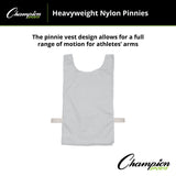 HEAVYWEIGHT NYLON PINNIES, YOUTH BLUE