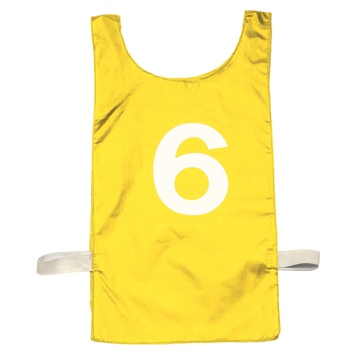 NUMBERED HEAVYWEIGHT NYLON PINNIES, YOUTH RED