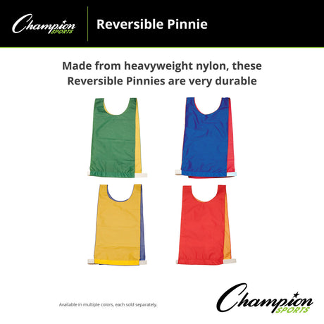 Champion Sports NP3BR Reversible Pinnie, Youth Blue/red