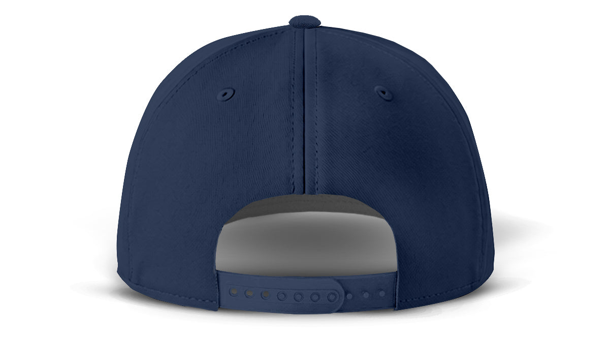 J7256 Clubhouse Performance Rope Cap - Navy with White Rope (Back)