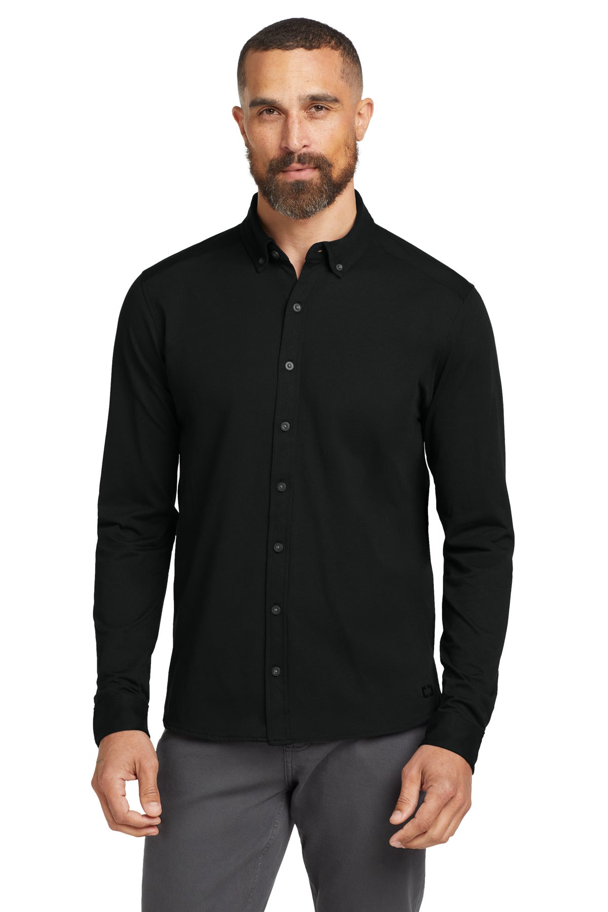 OGIO OG145 Code Stretch Long Sleeve Button-Up Shirt