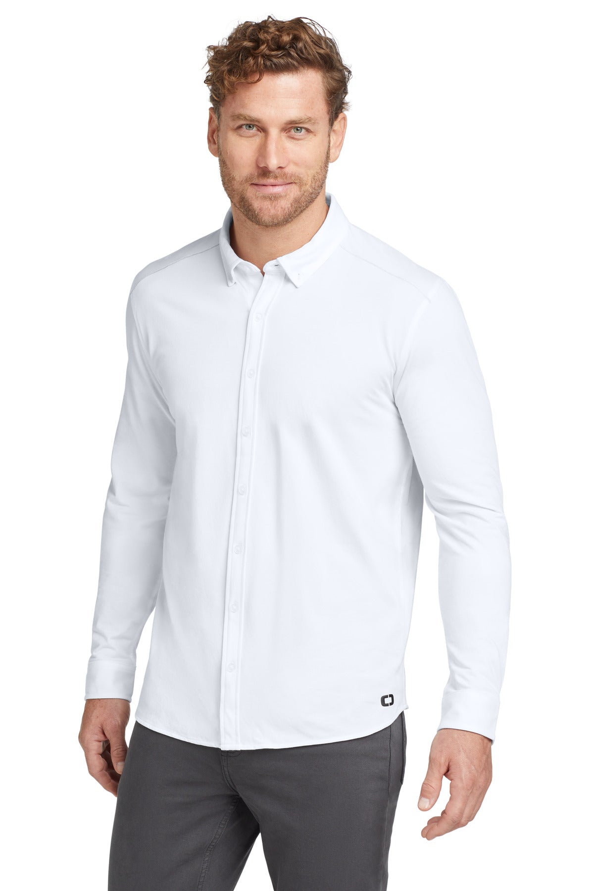 OGIO OG145 Code Stretch Long Sleeve Button-Up Shirt