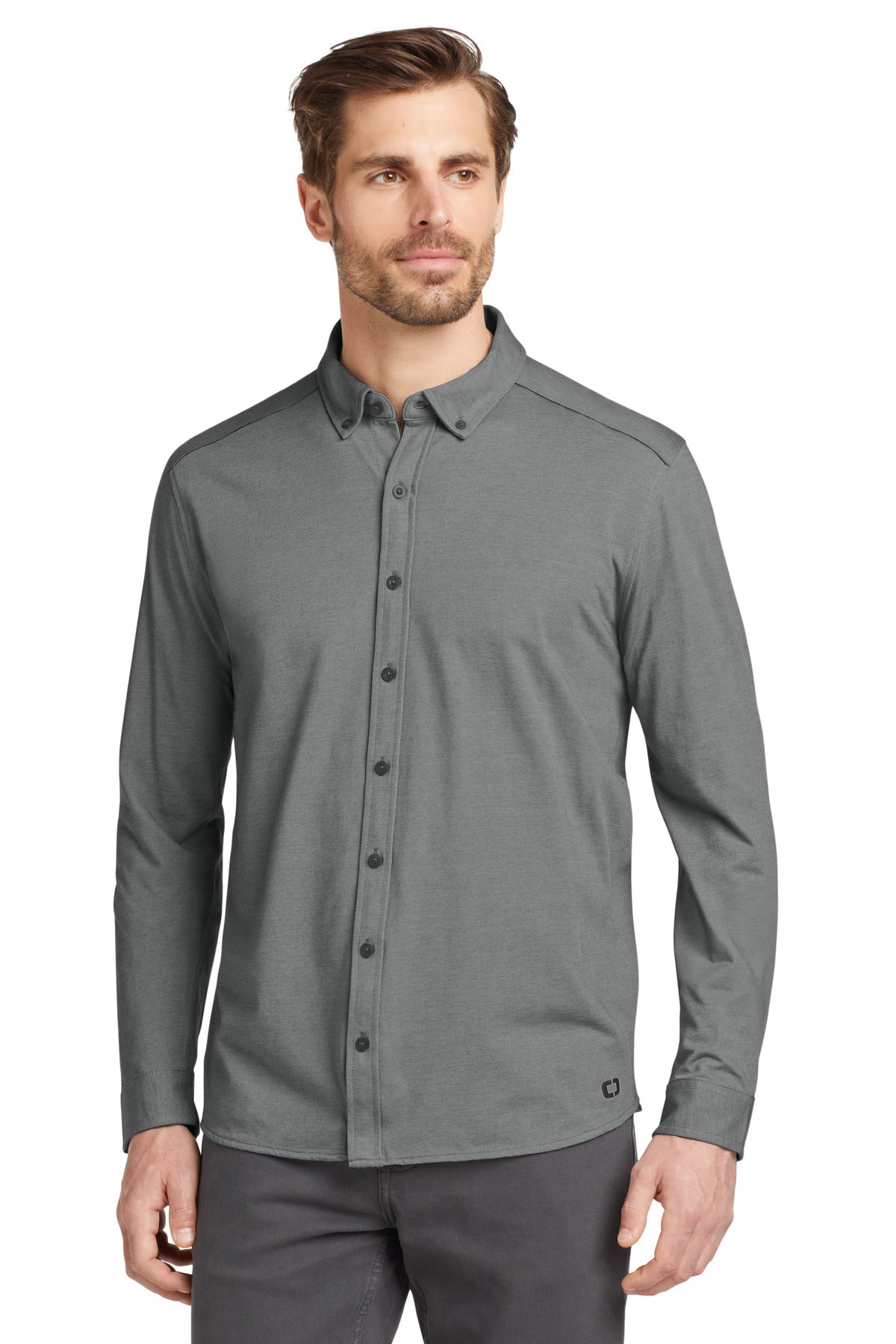 OGIO OG145 Code Stretch Long Sleeve Button-Up Shirt