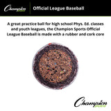 Champion Sports OFFICIAL LEAGUE BASEBALLS (OLB1)