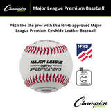 Champion Sports MAJOR LEAGUE PREMIUM BASEBALLS