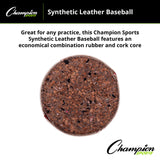 Champion Sports SYNTHETIC LEATHER OFFICIAL LEAGUE BASEBALLS
