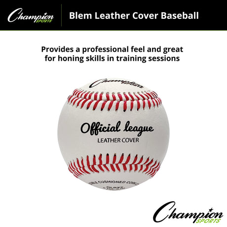 Champion Sports BLEM LEATHER COVER BASEBALLS