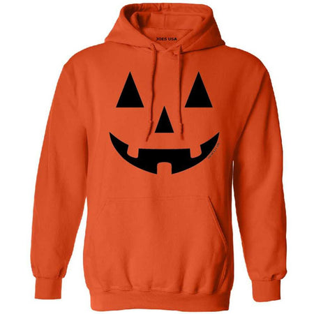 Joe's USA - JACK O' LANTERN PUMPKIN Halloween Costume Orange Hoodie Sweatshirt Joe's USA Hoodies