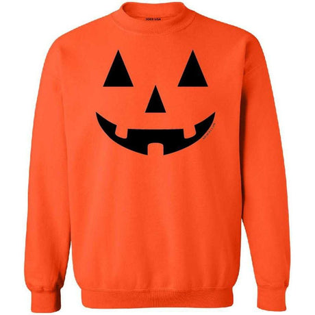 Joe's USA - JACK O' LANTERN PUMPKIN Halloween Costume Orange Crewneck Sweatshirt Joe's USA