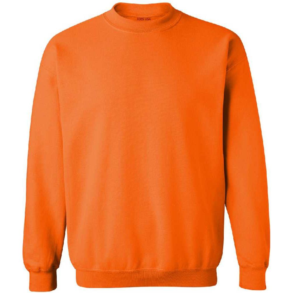 Joe's USA - Safety Green and Orange Crewneck Sweatshirts - Sweatshirts in Sizes S-5XL Mens Apparel