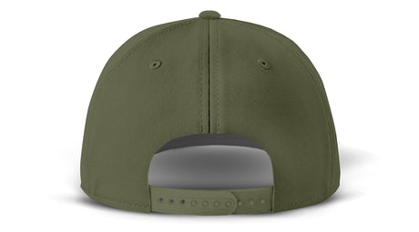J7256 Clubhouse Performance Rope Cap - Olive with Black Rope (Back)