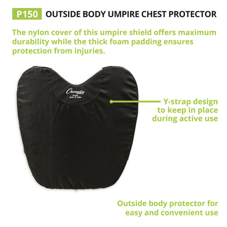 Champion Sports OUTSIDE BODY UMPIRE CHEST PROTECTOR