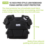 Champion Sports PRO STYLE LOW REBOUND FOAM CHEST PROTECTOR 16"