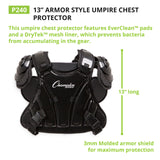 Champion Sports ARMOR STYLE UMPIRE CHEST PROTECTOR 16"