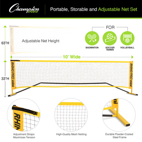 RHINO PORT-A-NET SET 10' W