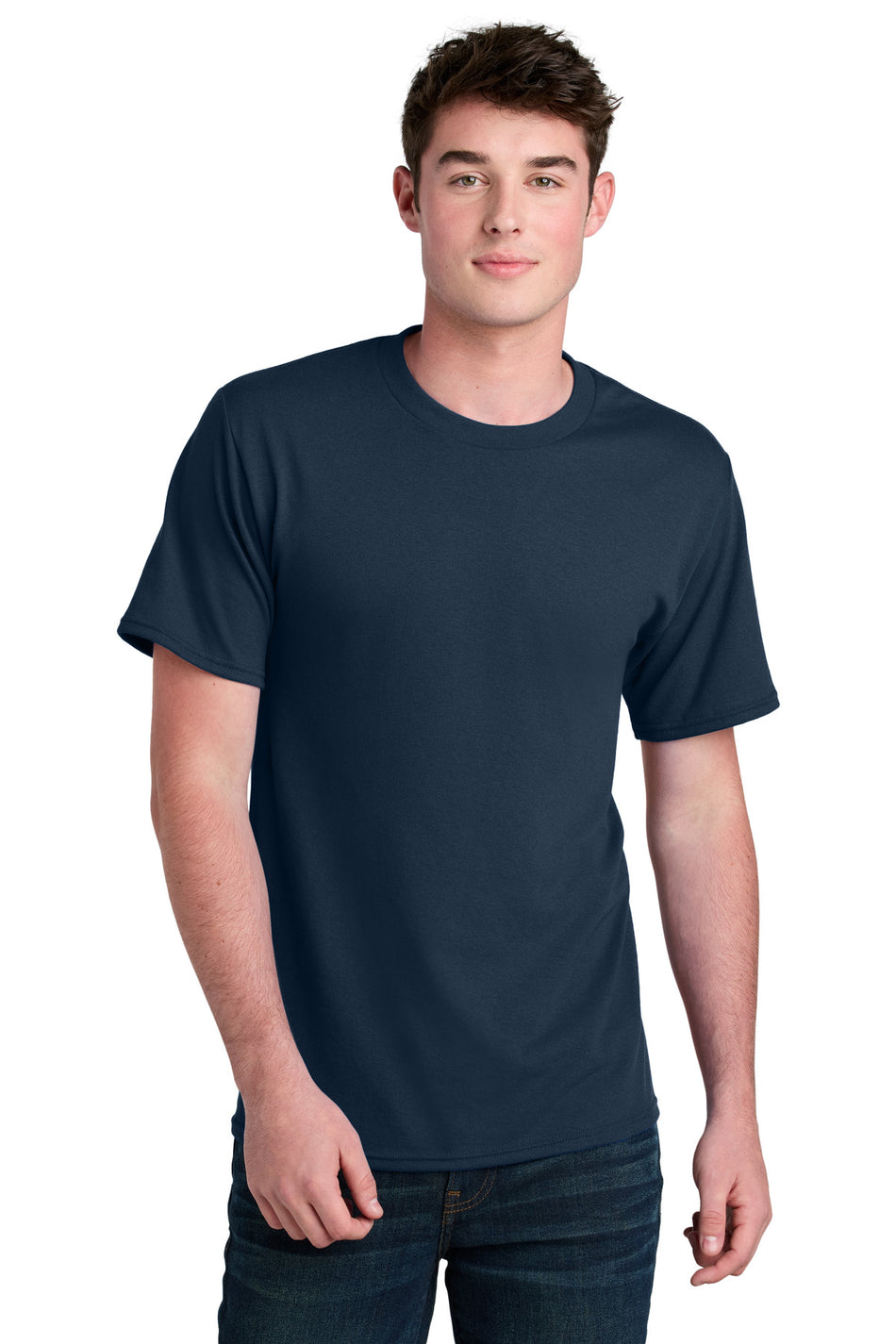 Port & Company ®  Core Blend Recycled Tee PC01 - Navy - Port & Company PC01