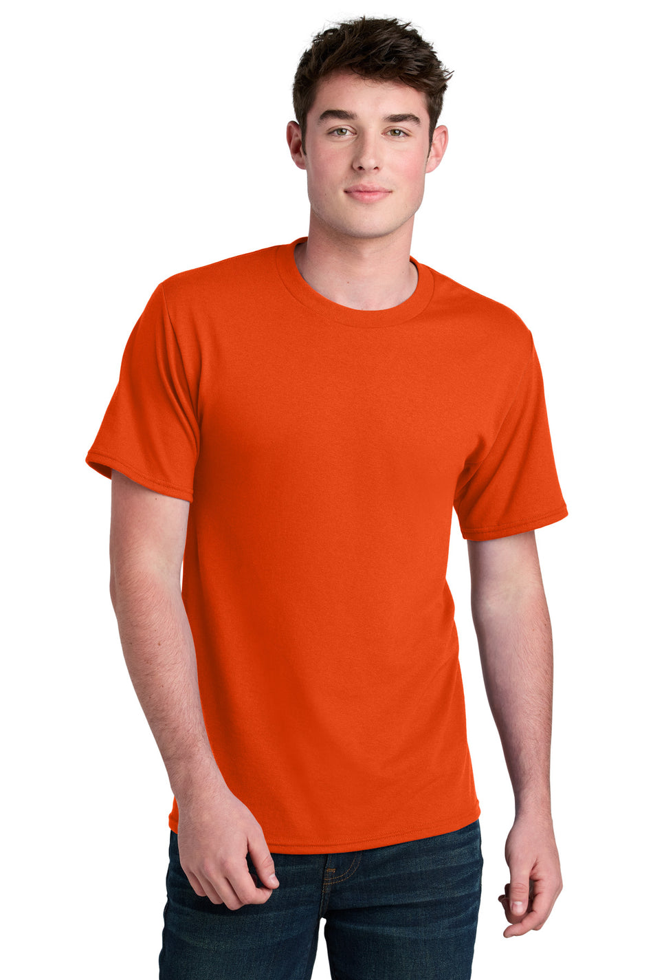 Port & Company ® Core Blend Recycled Tee PC01 - Orange - Port & Company PC01 T-Shirts Port & Company Orange S