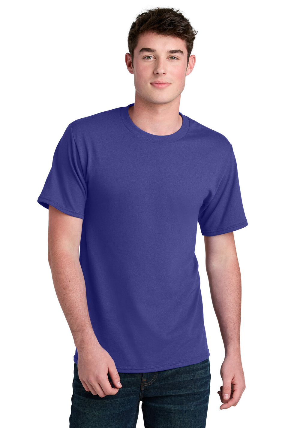 Port & Company ® Core Blend Recycled Tee PC01 - Purple - Port & Company PC01 T-Shirts Port & Company Purple S