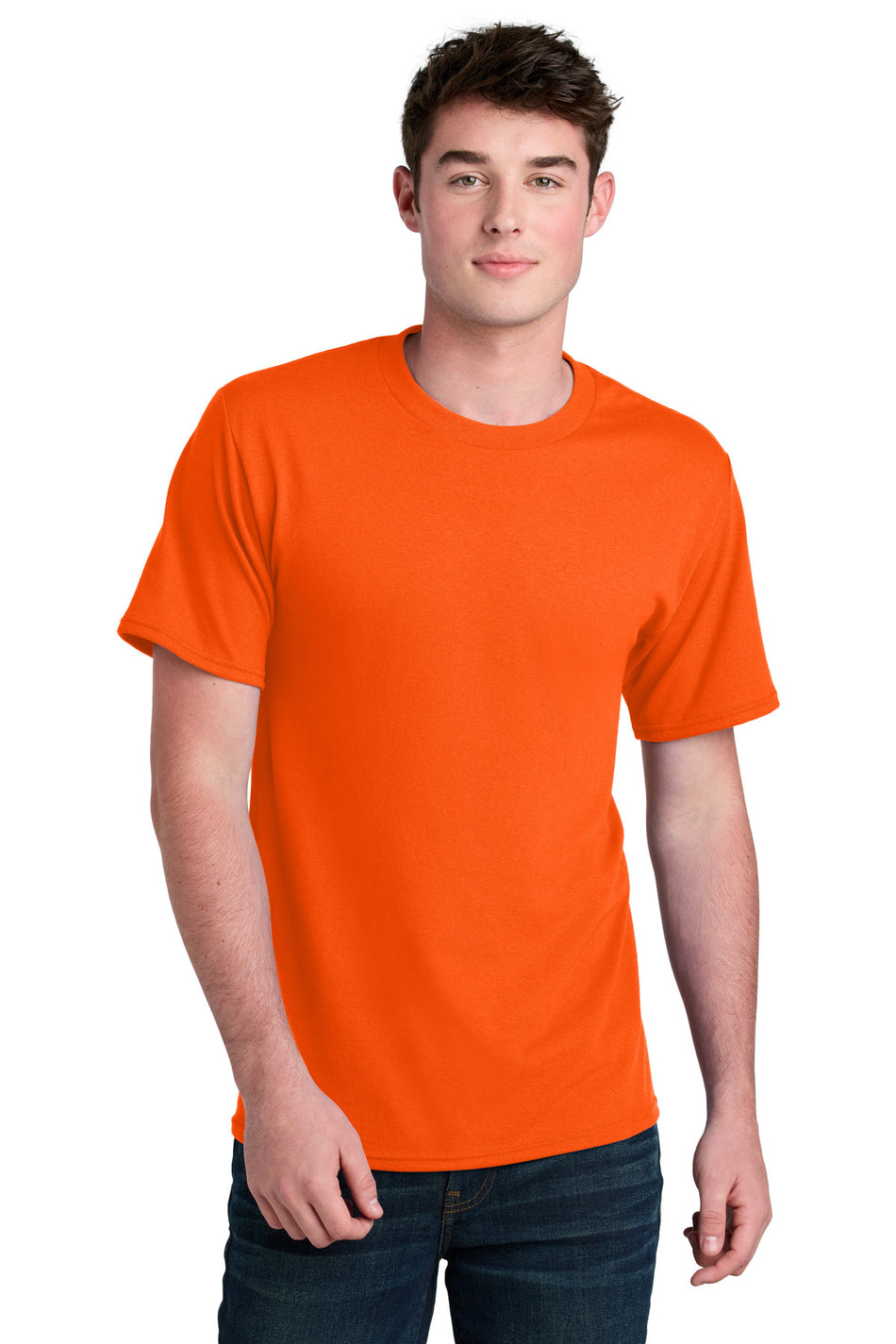 Port & Company ® Core Blend Recycled Tee PC01 - S. Orange - Port & Company PC01 T-Shirts Port & Company S. Orange S