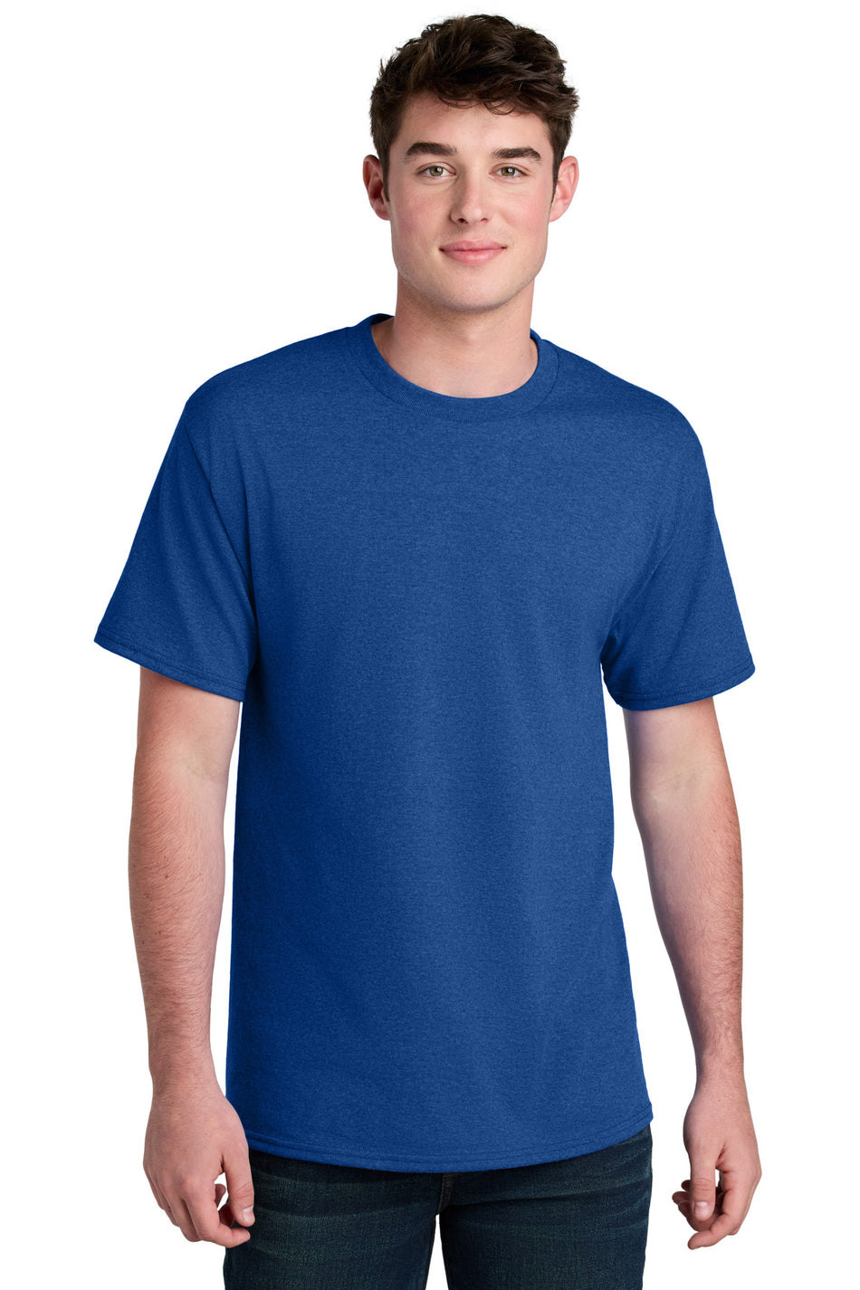 Port & Company ®  Core Blend Recycled Tee PC01 - True Royal Heather - Port & Company PC01