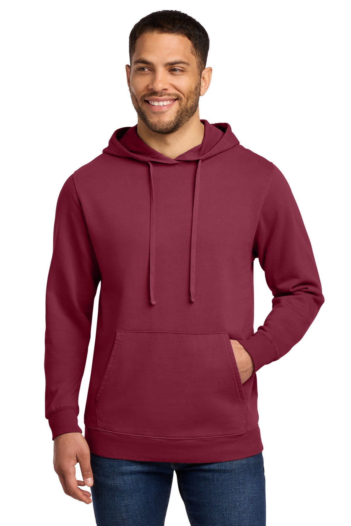 Port & Company PC098H Beach Wash Garment-Dyed Pullover Hooded Sweatshirt | Port & Co PC098H