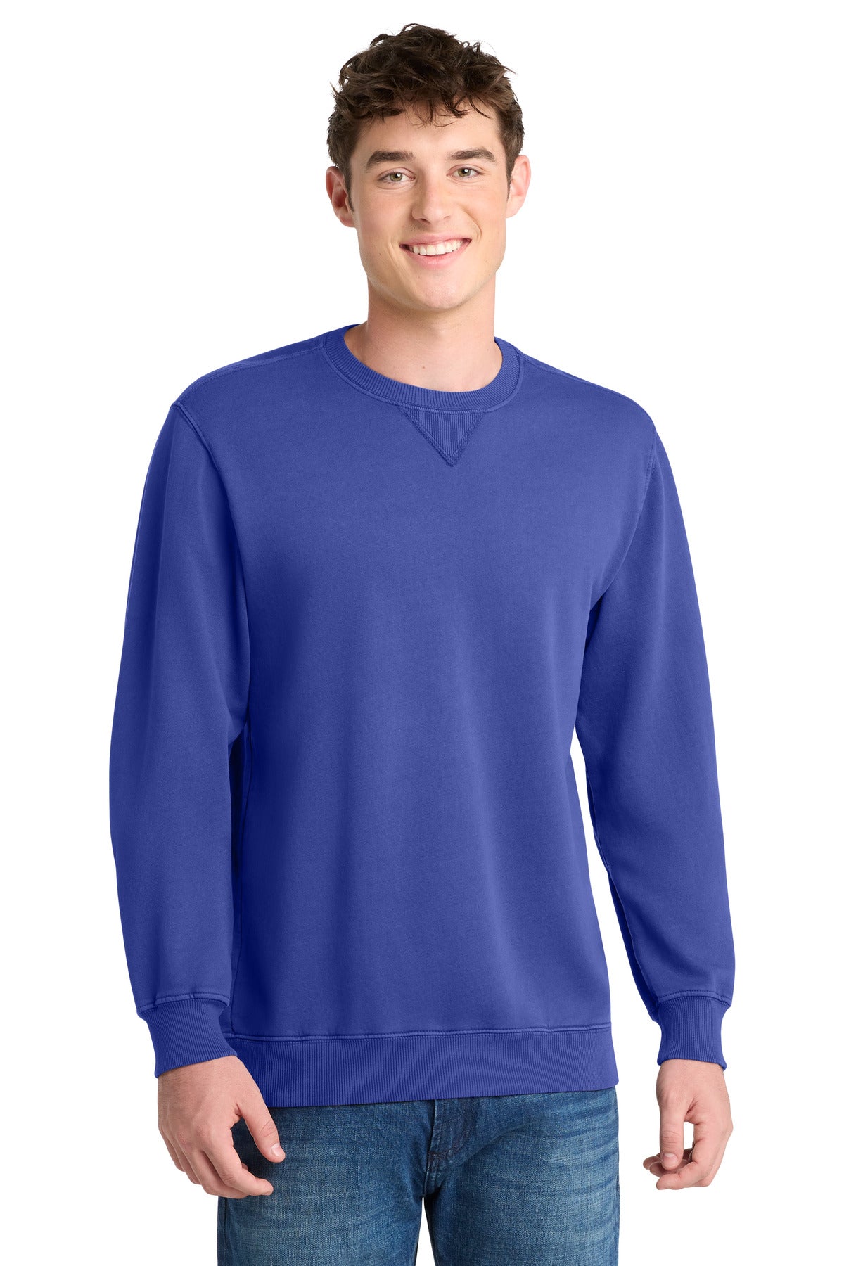 Port & Company PC098 Beach Wash Garment-Dyed Crewneck Sweatshirt | Port & Co PC098