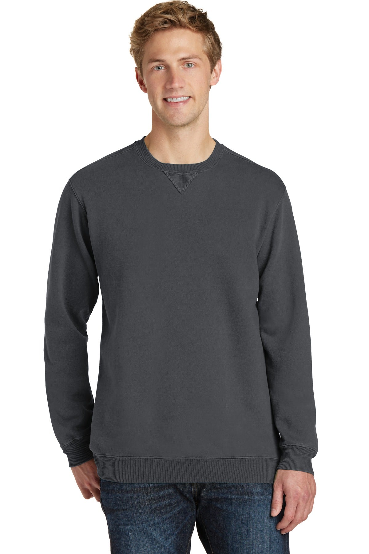 Port & Co ™  Beach Wash ®  Garment-Dyed Crewneck Sweatshirt PC098 - Port & Company PC098