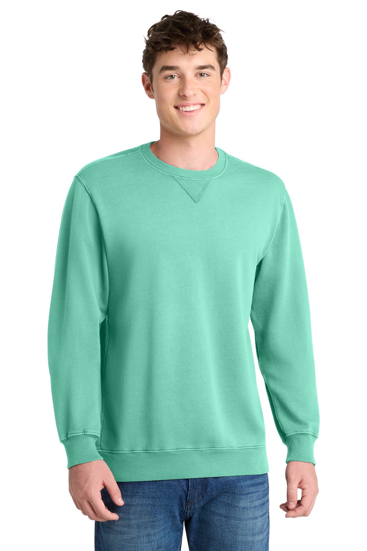 Port & Company PC098 Beach Wash Garment-Dyed Crewneck Sweatshirt | Port & Co PC098
