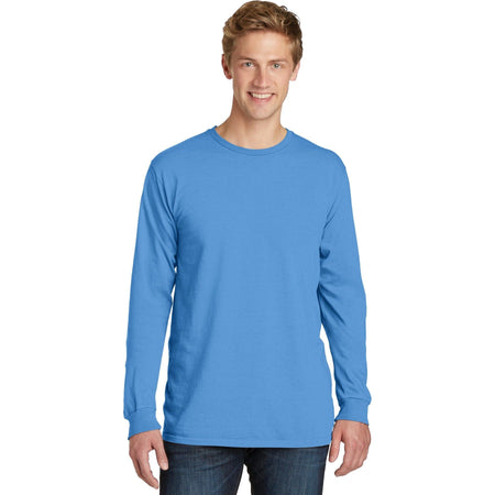 Port & Company ® Beach Wash ® Garment-Dyed Long Sleeve Tee PC099LS - Blue Moon - Port & Company PC099LS T-Shirts Port & Company