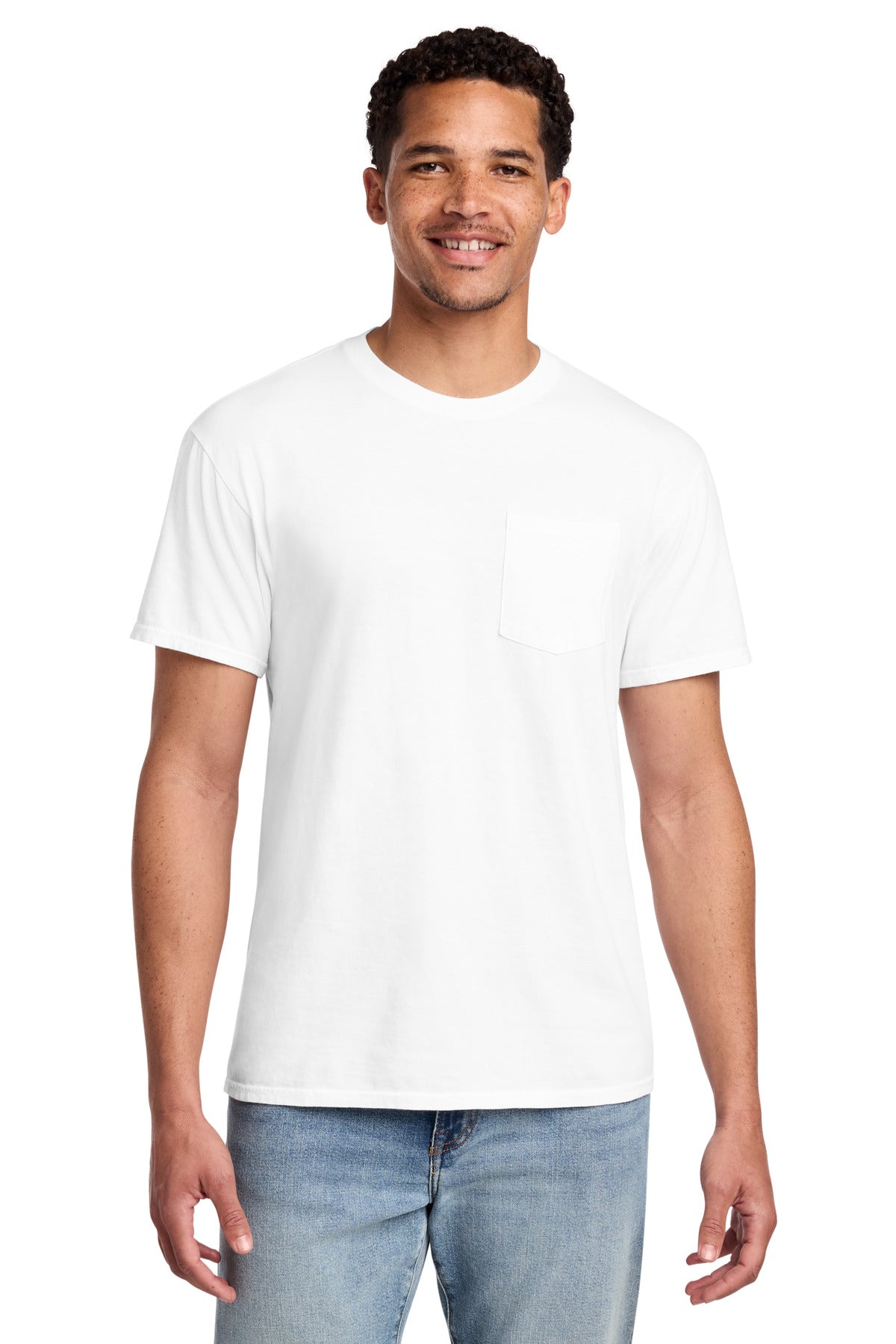 Port & Co ™  Beach Wash ®  Garment-Dyed Pocket Tee.  PC099P - Port & Co PC099P