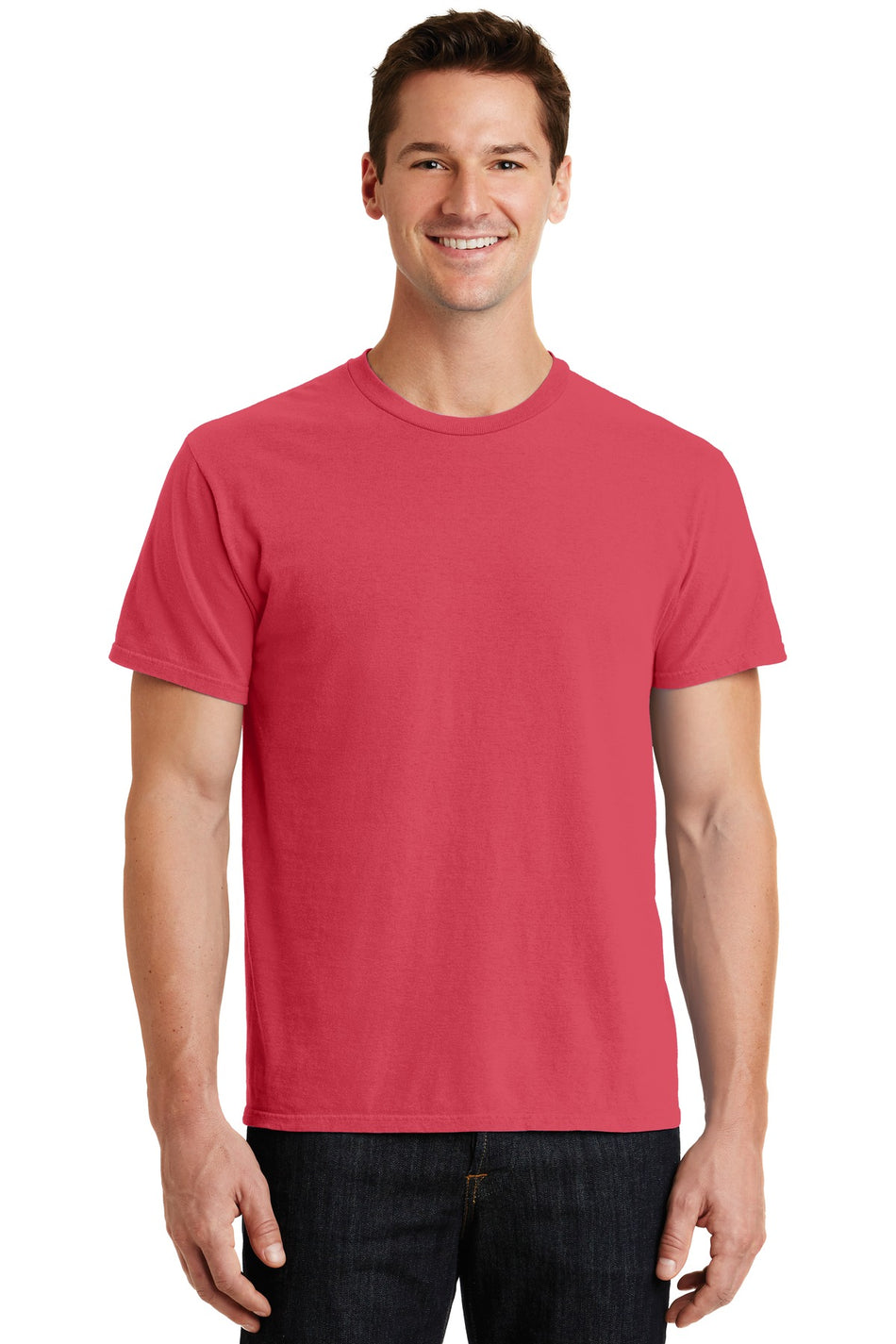 Port & Company ®  Beach Wash ®  Garment-Dyed Tee. PC099 - Poppy - Port & Company PC099