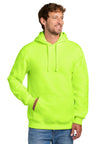 Port & Co PC107H Foundation Fleece Pullover Hooded Sweatshirt