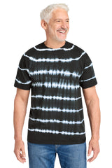 Port & Company PC142 Allover Stripe Tie-Dye Tee | Port & Co PC142