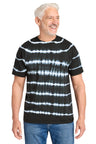 Port & Company PC142 Allover Stripe Tie-Dye Tee | Port & Co PC142