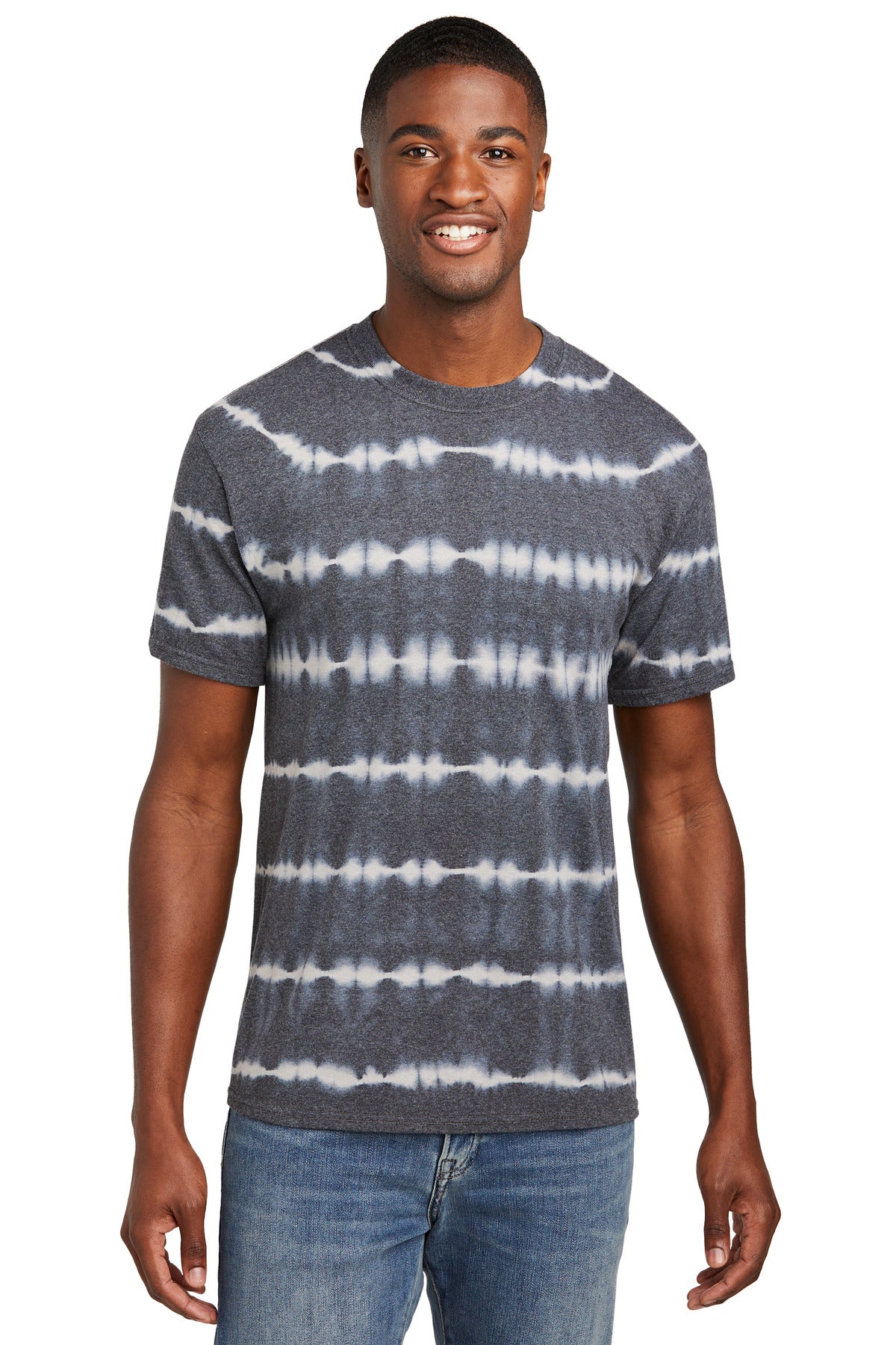Port & Co ™  Allover Stripe Tie-Dye Tee PC142 - Port & Company PC142