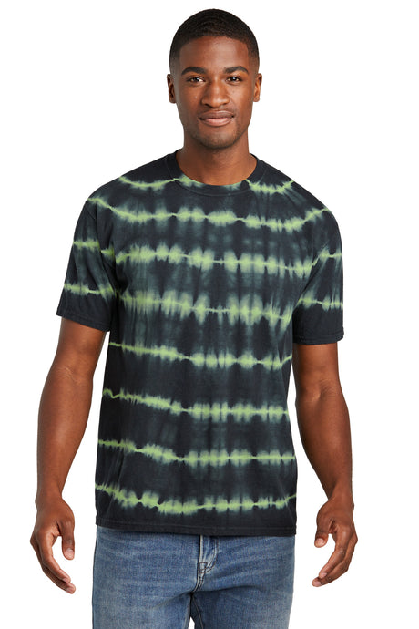 Port & Company PC142 Allover Stripe Tie-Dye Tee | Port & Co PC142