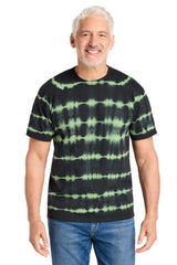 Port & Company PC142 Allover Stripe Tie-Dye Tee | Port & Co PC142