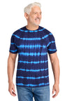 Port & Company PC142 Allover Stripe Tie-Dye Tee | Port & Co PC142
